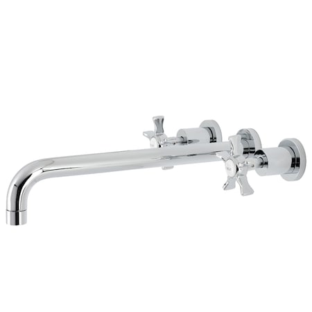 Kingston Brass KS8041NX Wall Mount Tub Faucet, Polished Chrome KS8041NX